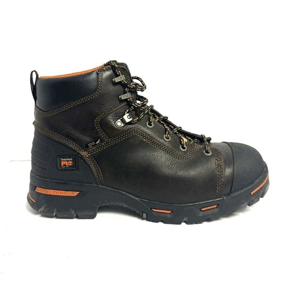 Timberland Pro Mens Endurance Steel Toe Work Boot Brown Size 12 M